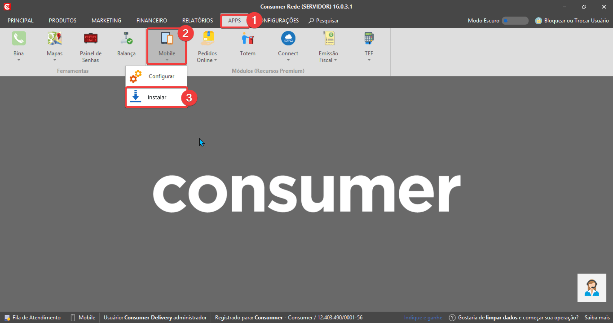 Como configurar o Consumer para funcionar com celulares e tablets ...